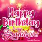 Sparkling Chocolate Drip Cake GIF - Happy Birthday, Grandson ...