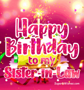 Birthday Cake Slice Sparkler Candle GIF - Happy Birthday, Sister-In-Law