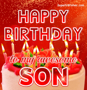 Delicate Birthday Cake GIF - Happy Birthday, Son