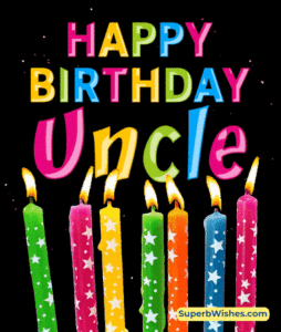 Birthday Candles In Rainbow Colors GIF - Happy Birthday, Uncle