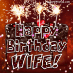 Sparkling Chocolate Drip Cake GIF - Happy Birthday, Wife!