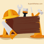 Happy Labour Day GIF With Hand Tools Animation