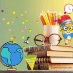 Happy Teacher's Day GIF With A Pile Of Books