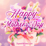 Happy Mother's Day GIF With A Potted Flower Gift