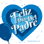 Feliz Día del Padre Video GIF Con Confeti Azul