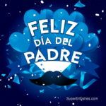 Feliz Día del Padre GIF Con Explosión de Confeti