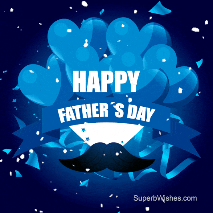 Happy Father's Day GIF With Confetti Explosion