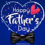 Happy Father's Day GIF With Red Hearts Animation