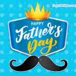 Happy Father's Day GIF With Golden Yellow Crown