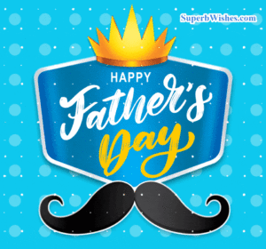 Happy Father's Day GIF With Golden Yellow Crown