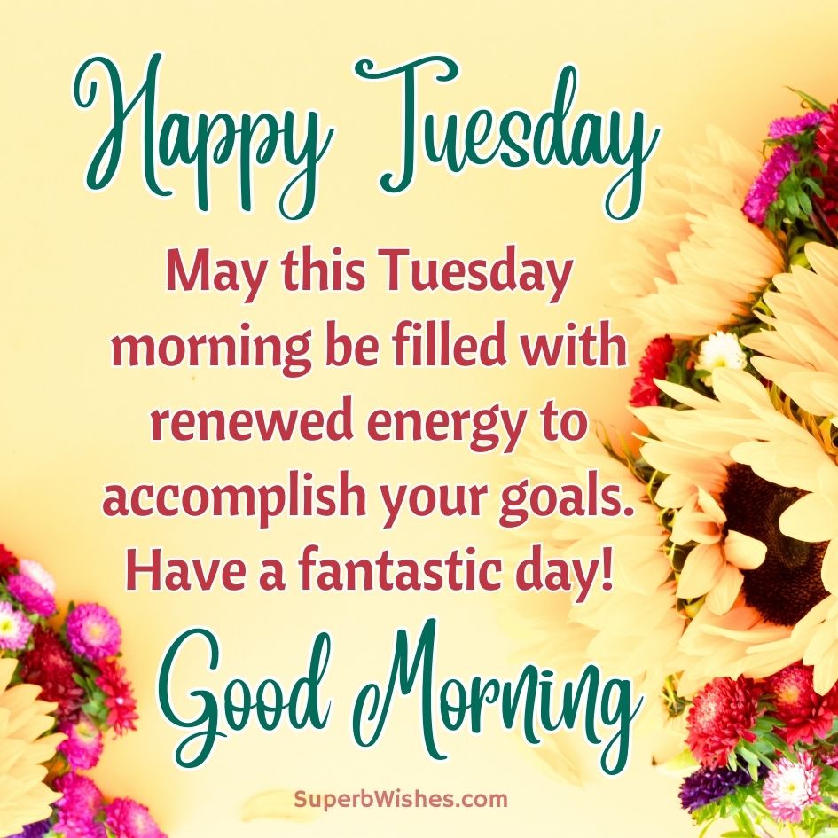 Happy Tuesday Images - Accomplish your goals