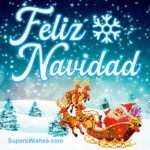 Papá Noel Con Renos Navideños GIF