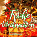 Elegant und lieblich Frohe Weihnachten animiertes GIF