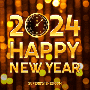 New Stylish Happy New Year 2024 GIF