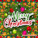 Beautiful Merry Christmas Animated GIF