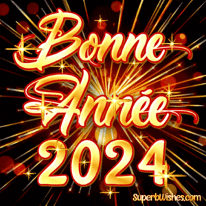Belle Bonne Année 2024 Image GIF animée