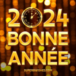 Nouvelle Stylée Bonne Année 2024 GIF