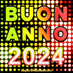 Incredibile Buon Anno 2024 luci del partito GIF