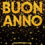 Stelle scintillanti Buon Anno 2024 GIF animata