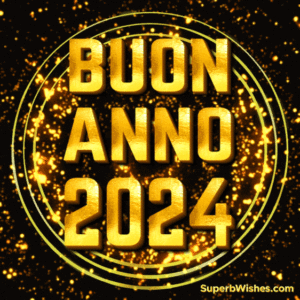 Spettacolare Felice Anno Nuovo 2024 GIF animata