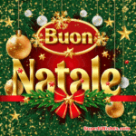 GIF animato a nastro rosso di Natale