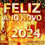 Novo Criativo Feliz Ano Novo 2024 GIF