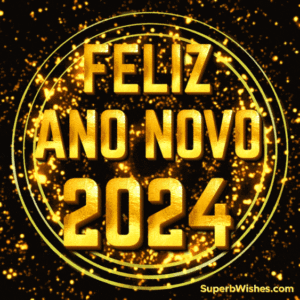 Espetacular Feliz Ano Novo 2024 GIF animado