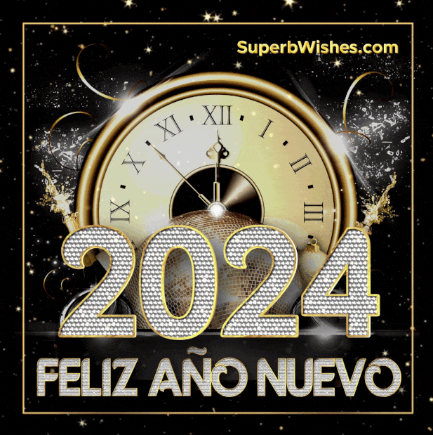 Feliz Ano Nuevo 2024 GIF 12 
