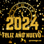 Impresionante reloj GIF animado para el Año Nuevo 2024