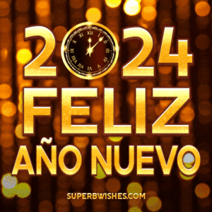 Nuevo elegante Feliz Año Nuevo 2024 GIF