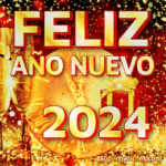 Nuevo Creativo Feliz Año Nuevo 2024 GIF