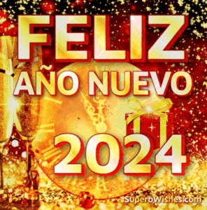 Nuevo Creativo Feliz Año Nuevo 2024 GIF