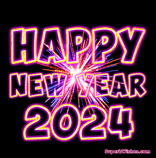 Have a great start to the new year 2024 - GIF Image