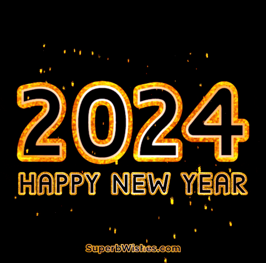 Great Fireworks Happy New Year 2024 GIF