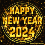 Spectacular Happy New Year 2024 Animated GIF