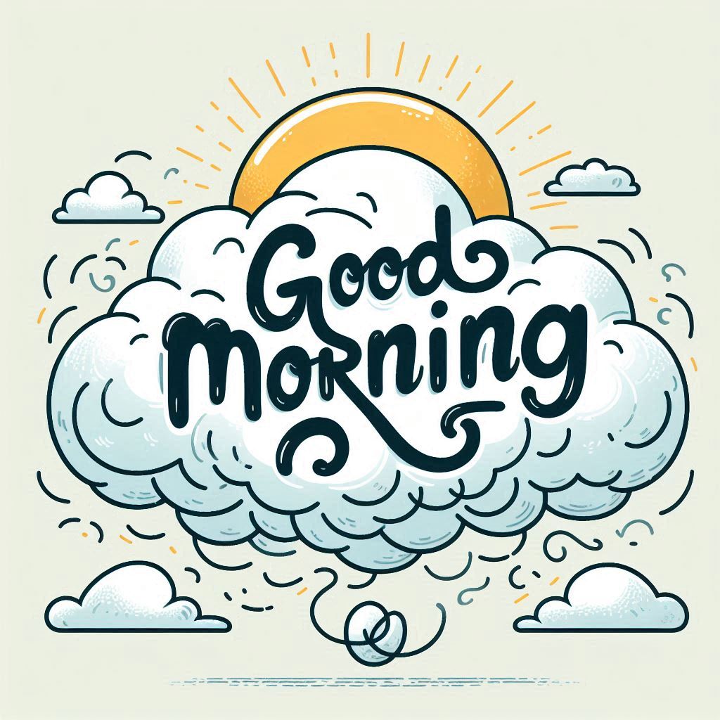 Good morning cloud image