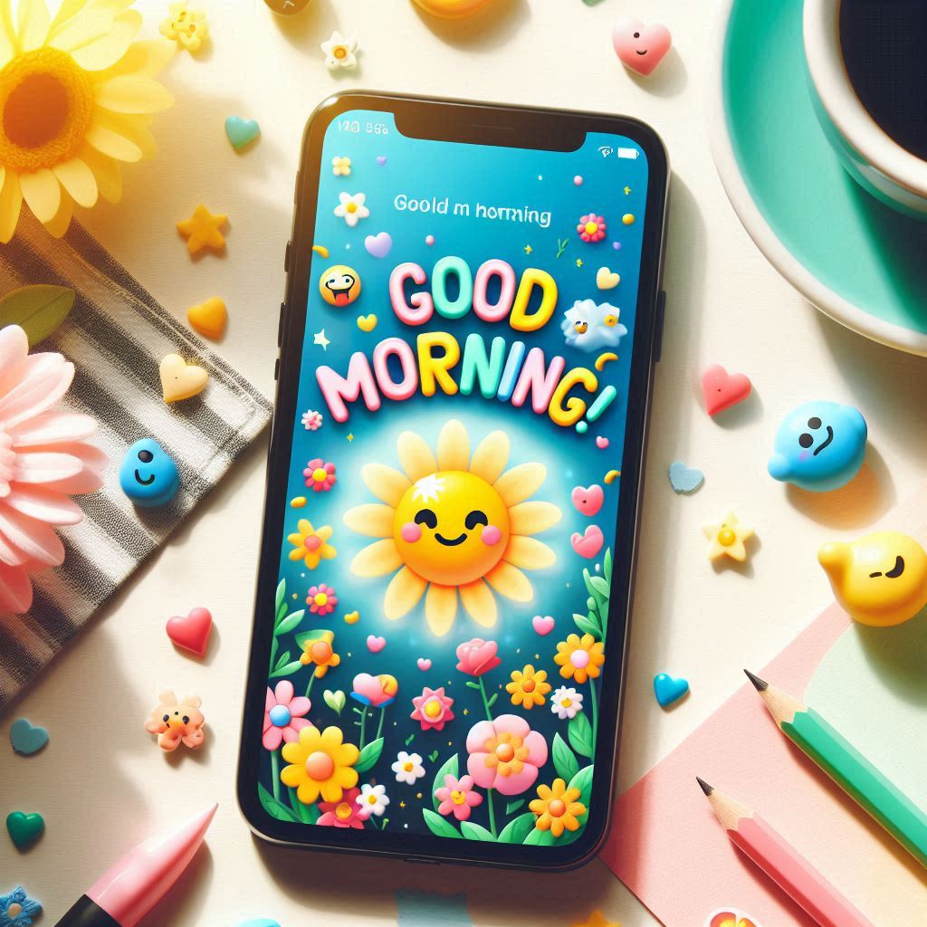 Stunning picture of a good morning on a mobile device