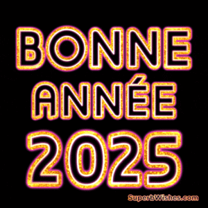 Vous souhaiter un lumineux départ en 2025! - GIF Image