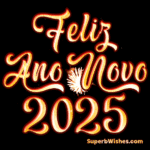 Fogos de artifício magníficos Feliz Ano Novo 2025 GIF