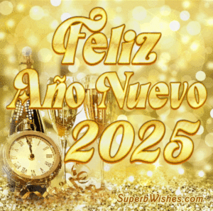 Te deseo un Feliz Año Nuevo 2025 GIF