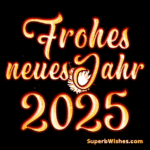 Herrliches Feuerwerk Frohes neues Jahr 2025 GIF