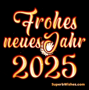 Herrliches Feuerwerk Frohes neues Jahr 2025 GIF