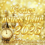 Ich wünsche Ihnen ein Frohes neues Jahr 2025 GIF