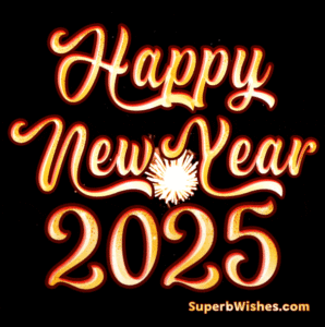 Magnificent Fireworks Happy New Year 2025 GIF