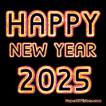 Wishing you a bright start in 2025! - GIF Image