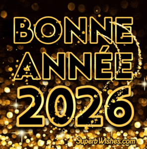 Vous souhaiter une joyeuse image de GIF 2026