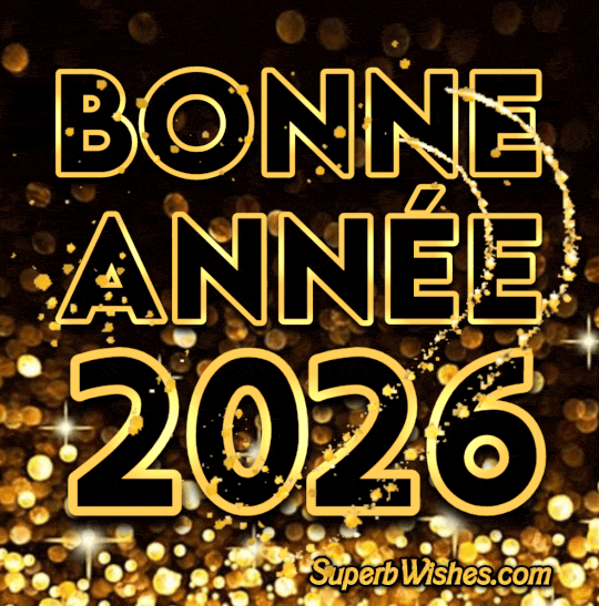 Vous souhaiter une joyeuse image de GIF 2026
