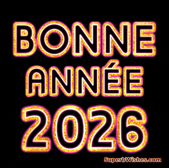 Vous souhaiter un lumineux départ en 2026! - GIF Image