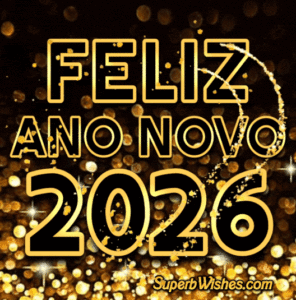 Desejando lhe uma alegre 2026 GIF imagem