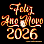 Fogos de artifício magníficos Feliz Ano Novo 2026 GIF
